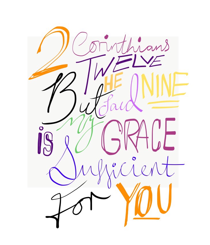 My Grace is sufficient.